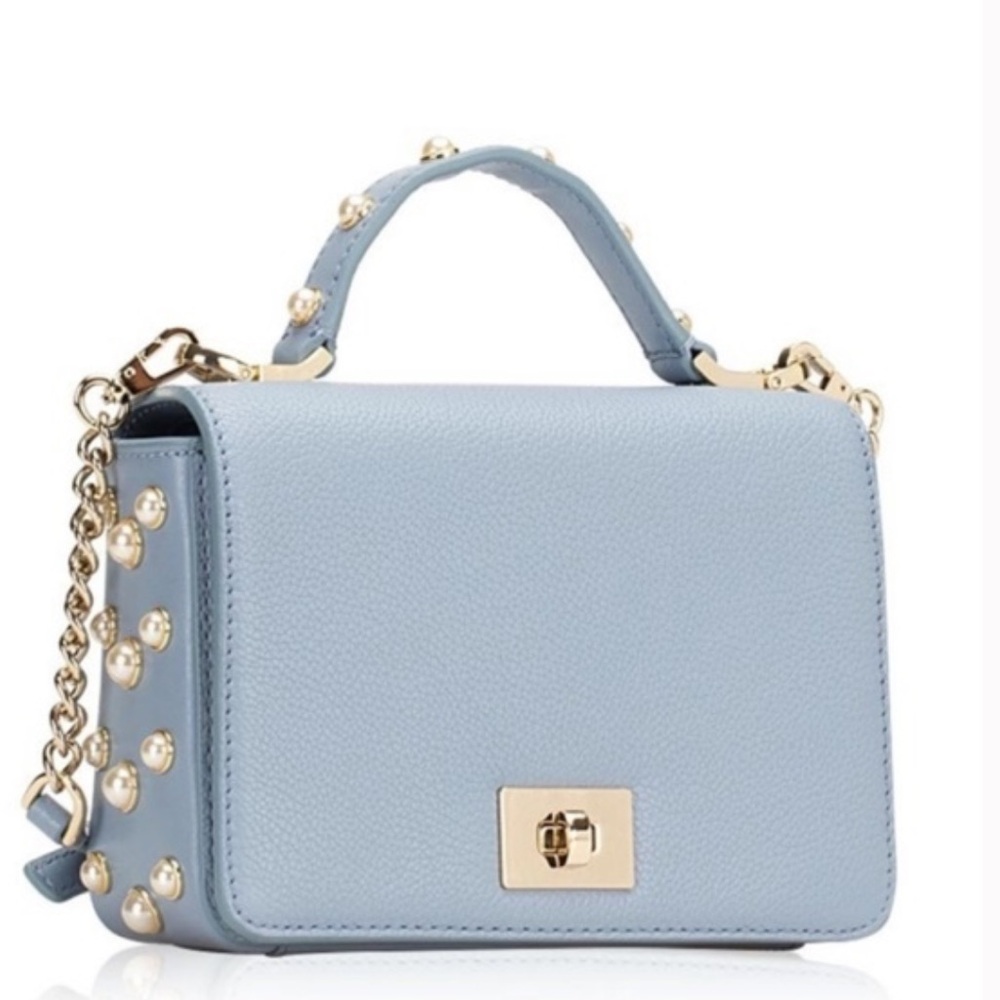 NWT Kate Spade mini top handle bag in ice blue